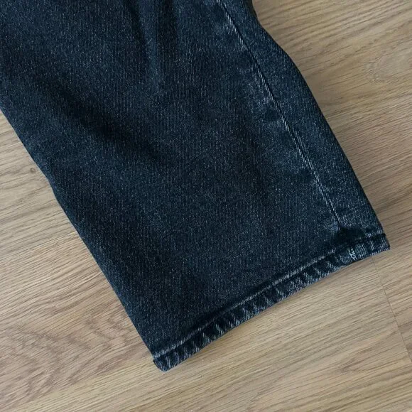 Abercrombie & Fitch Ultra High Rise Ankle Straight Jeans in Washed Black Size 2 - Picture 5 of 13